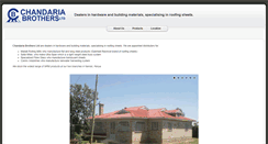 Desktop Screenshot of chandariabros.com