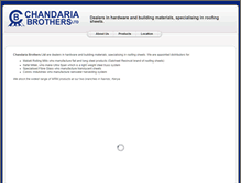 Tablet Screenshot of chandariabros.com